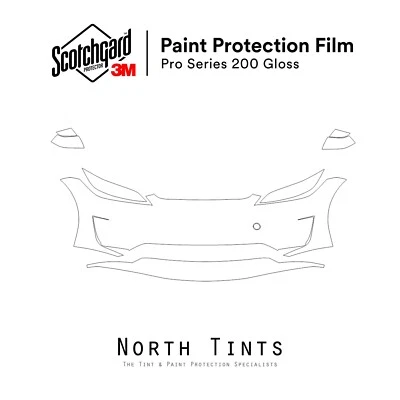 Tesla Model 3 Performance 2024-2025 3M PRO Series PreCut Paint Protection Film