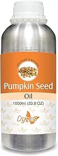 Crysalis Pumpkin Seed (Cucurbita) Oil |100% Pure & Natural Undiluted Essential Oil Organic Standard | Boost Hair Care for Eyelashes, Eyebrows & Hair | Aromatherapy Oil | 1000ml/33.8fl oz