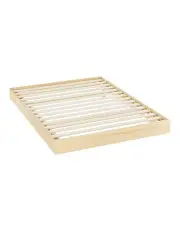 [Artiss] Floating LED Wooden Odin Bed Frame Queen Size in Pine