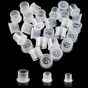 Tattoo Ink Caps-Yuelong Tattoo Ink Cups With Base White, Mixed Sizes #11 Small #14 Medium #17 Large for Tattoo ink,Tattoo Supplies,Tattoo Kits Mixed 300PCS