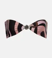 [Pucci] Pucci Marmo bandeau bikini top AU 16 beige
