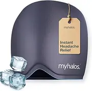 MyHalos® Migraine Hat - Flexible Migraine Ice Head Wrap - Hat for Migraine Relief & Tension Headache Relief, Head Ice Pack -Form-Fitting Ice Hat & Migraine Cap for Sinus Headache Relief