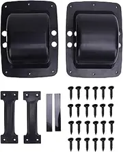 Wisoqu 2 Pack ABS Plastic Recessed Speaker Cabinet Handles Replacement, for PA DJ Speaker, Cabinet, 200 * 150mm