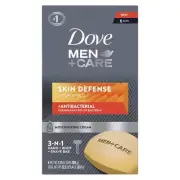 Dove Men+Care Soap Bar For Smooth, Hydrate & Nourishing the Skin - Defense Effec
