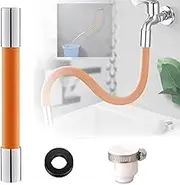Universal Faucet Extender With 360 Degrees Sprayer Extension Hose - Foaming Splash-proof Sink Connector - Multipurpose Kitchen Extender, 30cm
