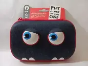 Zipsters Pencil/Storage Box ZIPIT New Black Put A Smile On Your Case Wildlings