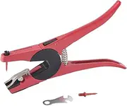 Practical Cattle Livestock Metal Goat Ear Tag Animal Tool Plier Forcep Applicator,Animal Ear Tag Plier Applicator Puncher Tagger Tool for Livestock Pigs Sheep Goats Cattles Cows