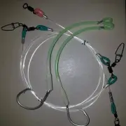 1 X 250LB ULTIMATE RIG TWO EZYSWAP FULL LUMO DROPPERS 2 X 12/0 TUNA CIRCLE HOOKS