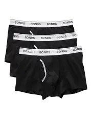 [Bonds] Guyfront Trunk 3 Pack in Black