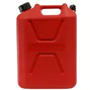 Pro Quip 10L Plastic Fast Pour Fuel Jerry Can - Unleaded Petrol Red 1008