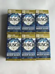 Lot Of 6 New Bars Duke Cannon Supply Co Busch Beer Soap 10 oz BIG ASS BRICK OF