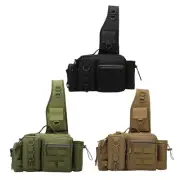 Shoulder Pack Fishing Tackle Backpack for Men Storage Bag Fanny Pack