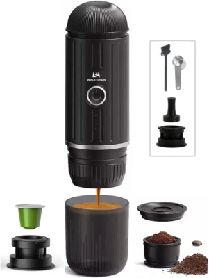 Portable Espresso Coffee Maker Electric Expresso Maker Self Heating Battery Powe