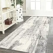 Runner Rug Hallway Carpet 60cm/70cm/80cm/100cm Wide Indoor Corridor Hall Kitchen Laundry Living Room Entryway Floor Non-Slip Mat - Grey(2ft×11.5ft/60×350cm)