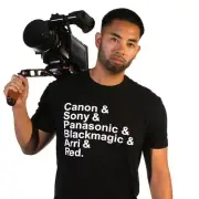 Filmmaker Tee Shirt, T-Shirt- Canon Panasonic Sony Arri Red Blackmagic Design
