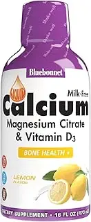 BLUEBONNET NUTRITION LIQUID CALCIUM MAGNESIUM CITRATE PLUS VITAMIN D3 LEMON