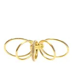 [PANCONESI] PANCONESI 'Solar Crystal' ring Woman M M Gold