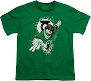 [DC Comics] (Youth Small (7-8), Kelly Green) - Green Lantern Kids Ring First T-Shirt