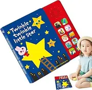 Children's Musical Books,Learning Songs Books - 10 Nursery Rhymes, English Enlightenment Teaching Aids for Boys and Girls