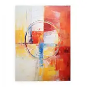 Abstract Painting Mix Color Canvas Print