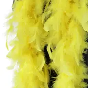 Yellow 2m Feather Boa Fluffy Party Scarf Fancy Dress Up Costume Wedding Decor DIY Craft