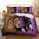 Lion Doona Quilt Duvet Cover Set Single/Double/Queen/King Size Bedding Linen NEW