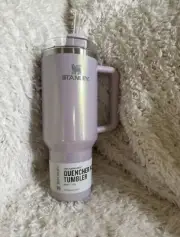 Aster Lavender Shimmer Stanley Quencher Tumbler 40 oz NEW IN BOX
