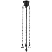 Black Components 3 Chain Suspension Lights Traditional Period Lighting Inspirations