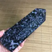 983g Lovely Indigo Gabbro Crystal Quartz Healing Energy Stone Pointed Tower 734