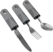 HAWILLOSCH 1Set Adaptive Utensils for Elderly Disabled Ergonomic Tremble Cutlery Lightweight Tableware for Improved Dining Experience for Seniors