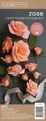 Crepe Paper Flower Kit -Roses (Pack of 1)