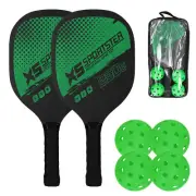 Pickleball Rackets Set Pickleball Paddle of 2 Rackets and 4 Balls N8J4