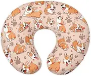 Mintulipy Corgi Paws Nursing Pillow Cover Fits The Original Support Pillow for Breastfeeding and Bottle Feeding Breastfeeding Pillow Slipcover for Baby Boys & Girls