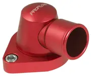 Proflow Water Neck Billet Aluminium Swivel Red Anodised 90 Degree SB & BB Chev