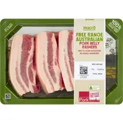 Macro Free Range Pork Rashers 250g - 550g