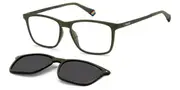Polaroid PLD 6139/CS with Clip-on BHP/M9 Men's Glasses Green Size 55 - Private Health Rebate - Blue Light Block Available