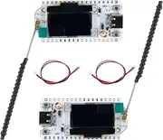DIYmall Assembled ESP32 OLED WiFi Lora Kit 0.96inch OLED Display ESP-32S Bluetooth-Compatible CP2102 Development Board Lora SX1276 915MHZ/868MHZ Antenna Transceiver for Arduino ESP8266 NodeMCU