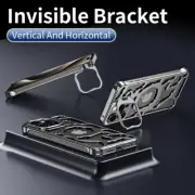 Aluminium Magnetic Metal Bracket Frame Case For iPhone 16 15 Pro Max 14 13 Cover