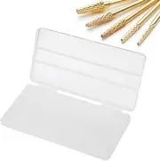 Nail Drill Bit Holder, 30 Holes Storage Box Manicure Drill Bits Container Holder, Drill Bit Organizer, Nail Drill Bit Case, Display Case Organizer