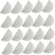 BCOATH 100pcs Bird Cage Paper Geo Bird Cage Liners Bird Bird Cage Cushion Bird Accessories for Cages Bird Cage Liner Papers Round Trays for Bird Cages Feeder Bird Nest for Cage White