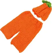 FOMIYES 1 Set Halloween Pumpkin Costume for Newborns for Photos Month Skin Friendly Knitted Design Orange