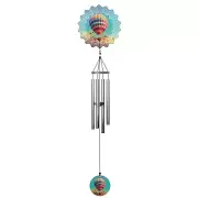 ICE ARMOR 40" Long Air Balloon Ripple Illusion Wind Chime Statue Sculpture Or...