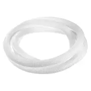 3/4 Inch x 10 Ft Split Wire Loom Tubing , Guard Convoluted Flex, White