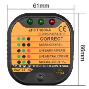 Socket Tester Automatic Outlet Polarity Check Meter Detector With RCD Functi Fit