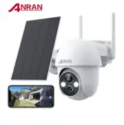 ANRAN 2K PTZ Solar Security Camera Outdoor 360°Wireless WiFi Battery Camera PIR