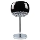 Classic Modern Crystal Chandelier Black Glass Shade Bedside Table Desk Cafe Lamp