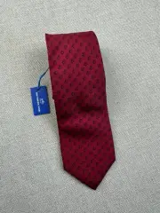 Southern Tide Silk Tie Red Fish Pattern Handmade Italy