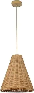 Beacon Lighting Kasa 1 Light Medium Pendant in Natural Rattan