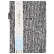 Otto A5 Day to Page RPET FY25/26 Diary Grey
