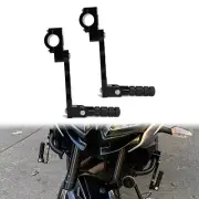 22-28.8mm Frame Bars Rider Highway Footpeg Fit For Yamaha Black